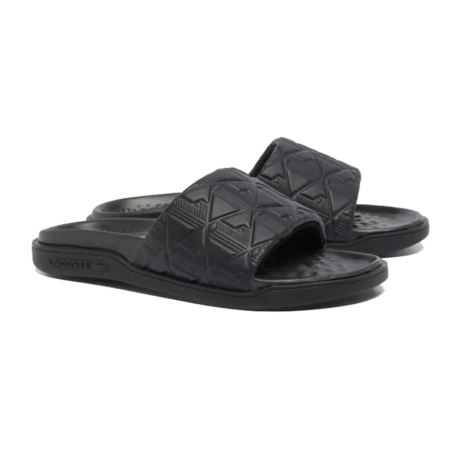 Dép Nữ Lacoste Women's Serve Slides Dual 49CFA0030-02H Màu Đen