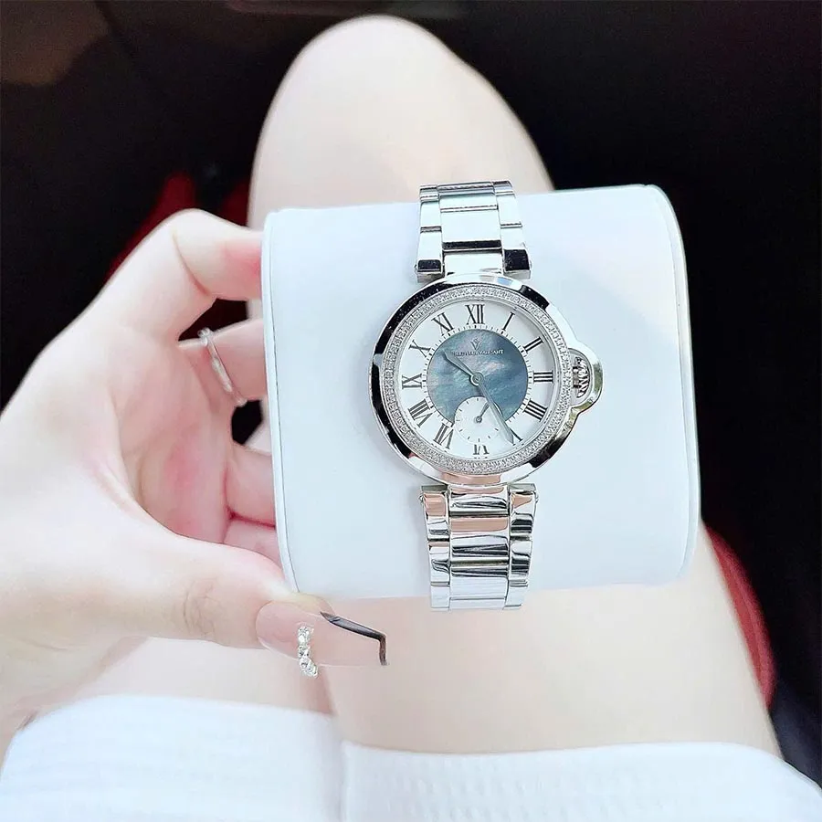 Đồng Hồ Nữ Christian Van Sant Cybele Quartz CV0236 Màu Bạc