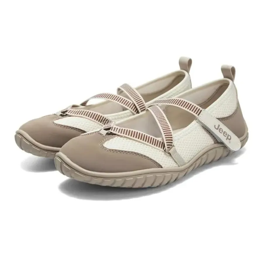 Giày Bệt Nữ Jeep Outdoor Shoes Low Top P651W13111 Màu Be Size 35