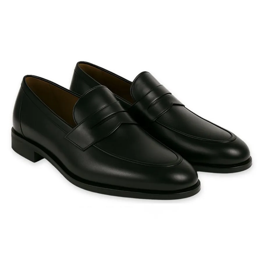 Giày Lười Nam Duca Di Morrone LEONE_PELLE_NERO Màu Đen Size 40