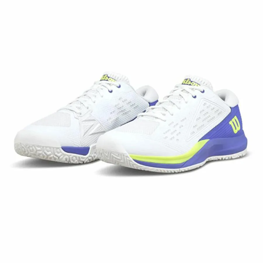 Giày Tennis/Pickleball Nam Wilson Rush Pro Ace Omni Court WRS339210U Màu Trắng Xanh Size 41