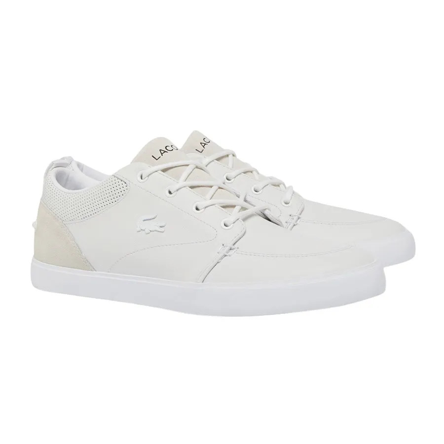 Giày Thể Thao Nam Lacoste Bayliss Leather Sneakers 49CMA0044 21G Màu Trắng Size 39.5