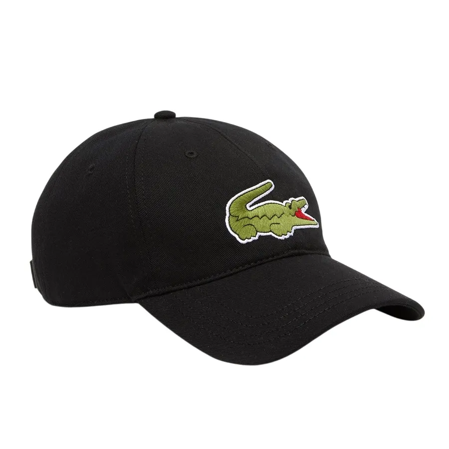 Mũ Unisex Lacoste Crocodile Cap RK9871 10 031 Màu Đen