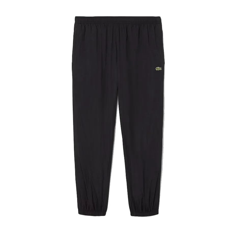 Quần Gió Nam Lacoste Lightweight Water-Repellent Sweatpant  XH8909 - 031 Màu Đen Size 3