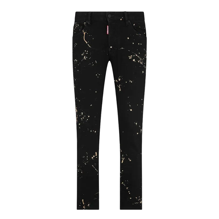 Quần Jean Nam Dsquared2 Icon Milky S79LA0071 S30564 900 Black Màu Đen Size 44