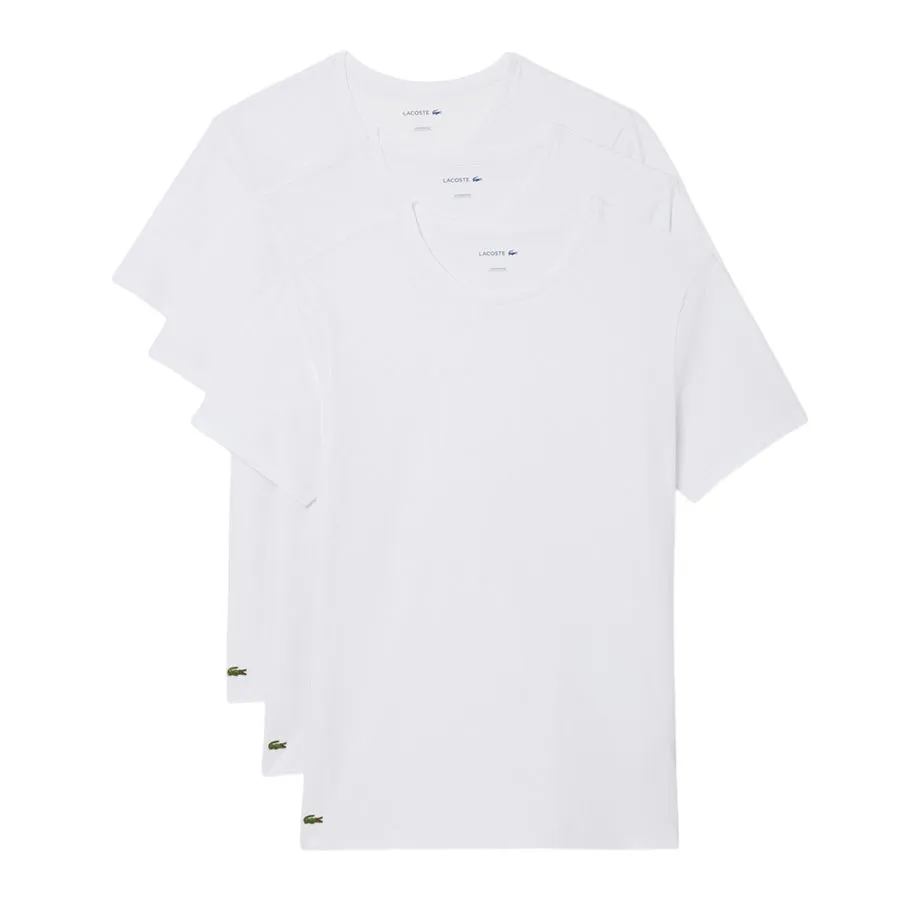 Set 3 Áo Thun Nam Lacoste Regular Tit TH9010 001 Tshirt Màu Trắng Size M