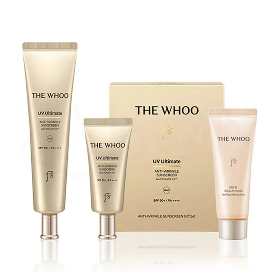 Set Sữa Rửa Mặt + Kem Chống Nắng The Whoo Gong Jin Hyang