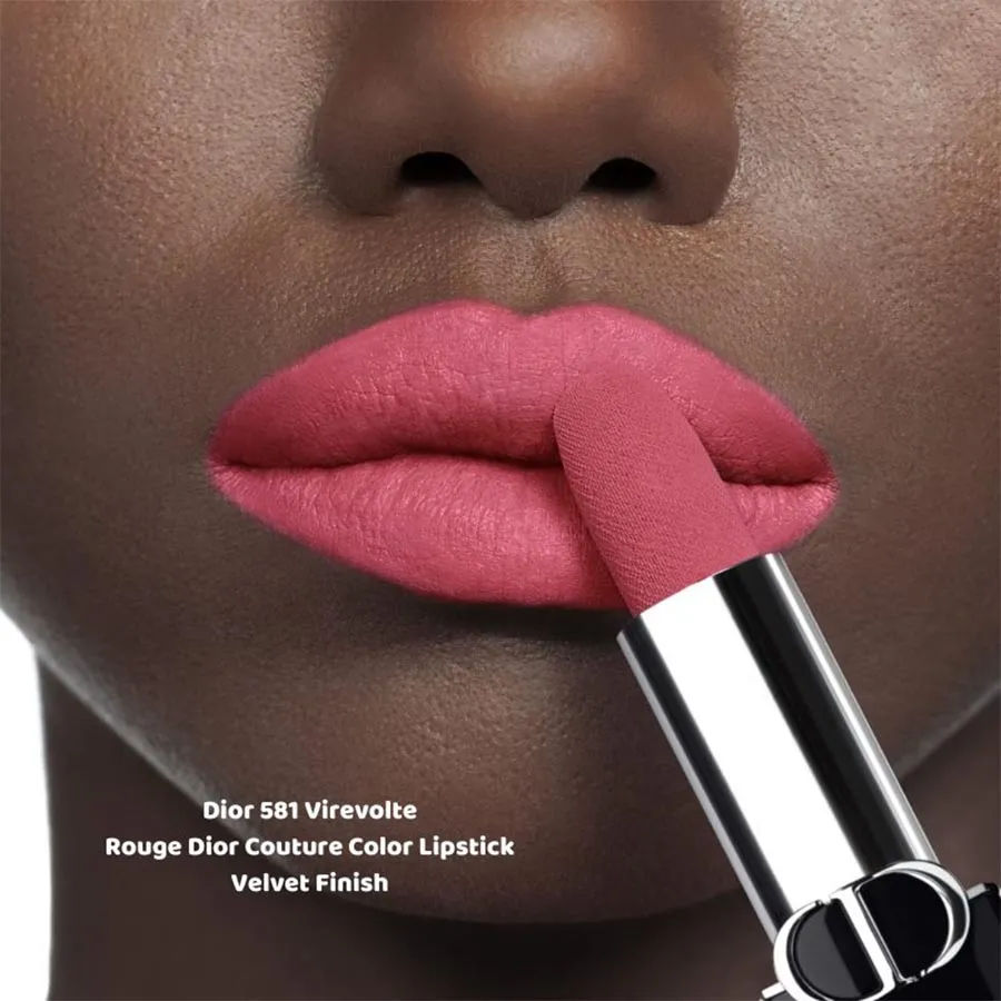 Son Lì Dior Velvet Finish 581 Virevolte Màu Hồng Đào | Vua Hàng Hiệu