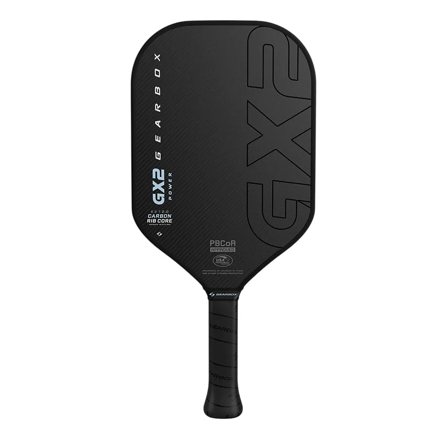 Vợt Pickleball Gearbox GX2 Power Hybrid 16mm Màu Đen