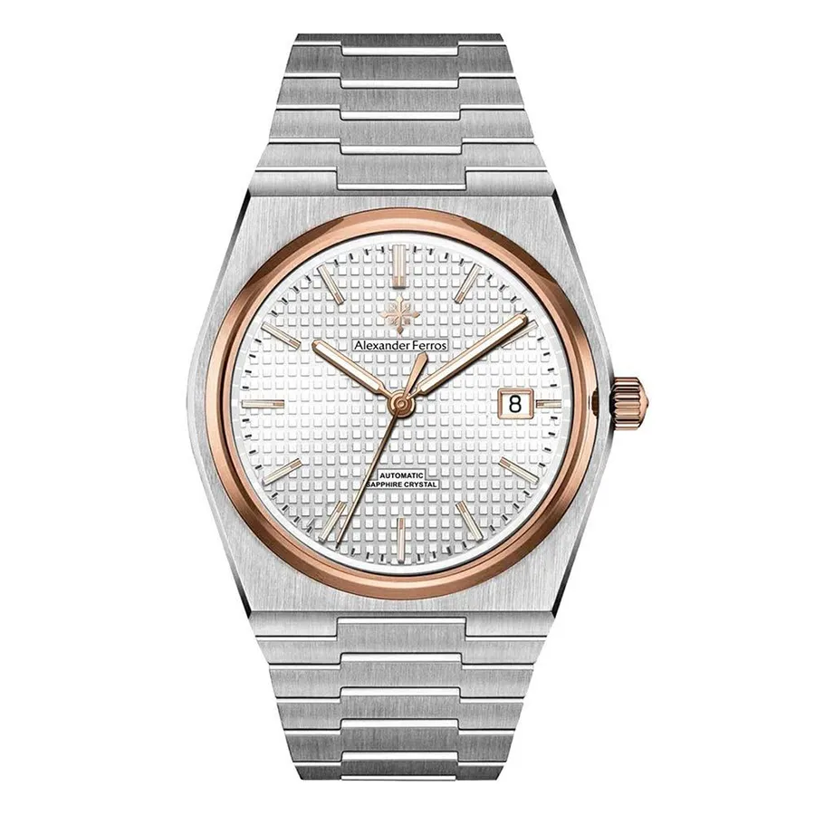Đồng Hồ Nam Alexander Ferros 5052D/02 Màu Vàng Trắng