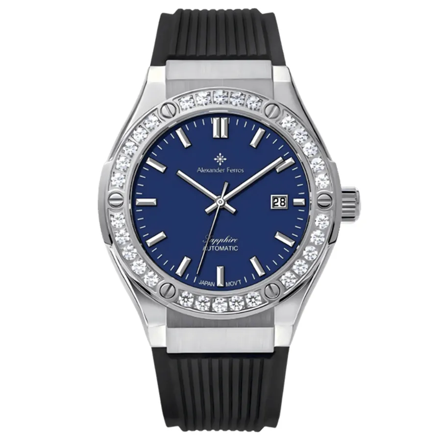 Đồng Hồ Nam Alexander Ferros 6161S-05 Màu Xanh Bạc