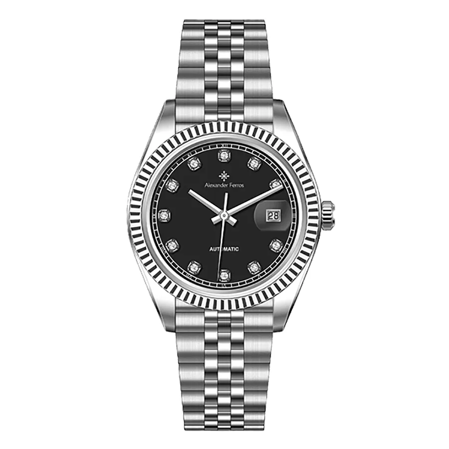 Đồng Hồ Nam Alexander Ferros 8132S/01 Màu Đen Bạc