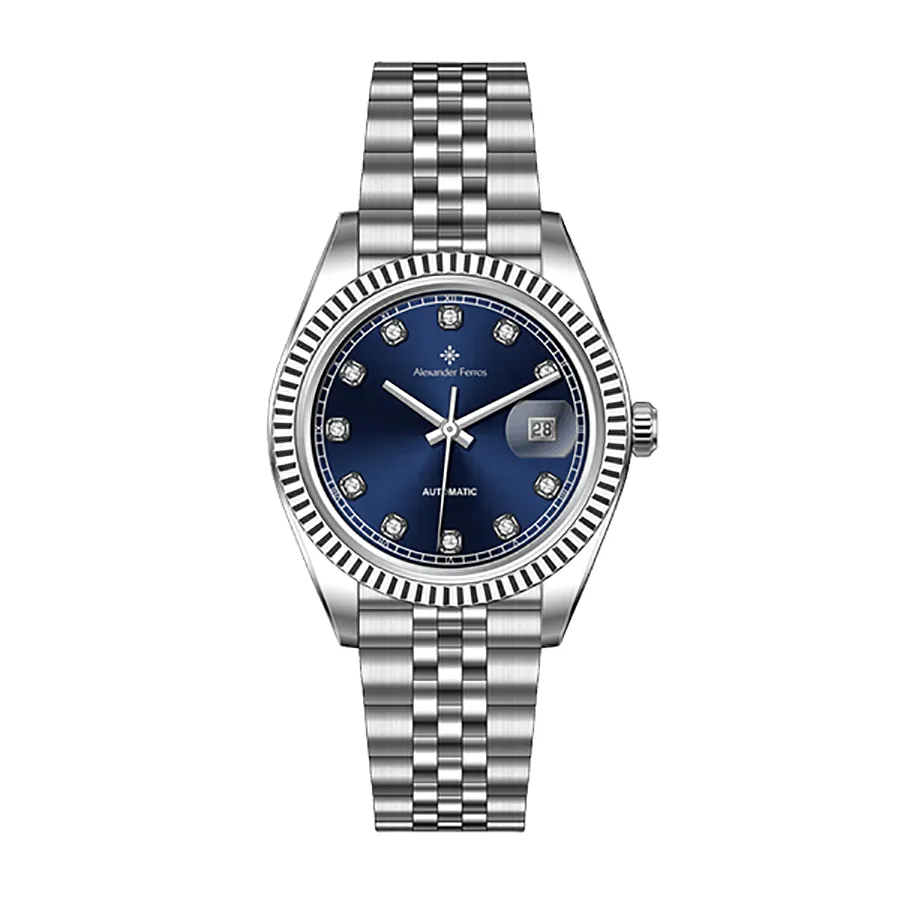 Đồng Hồ Nam Alexander Ferros 8132S/05 Màu Xanh Bạc