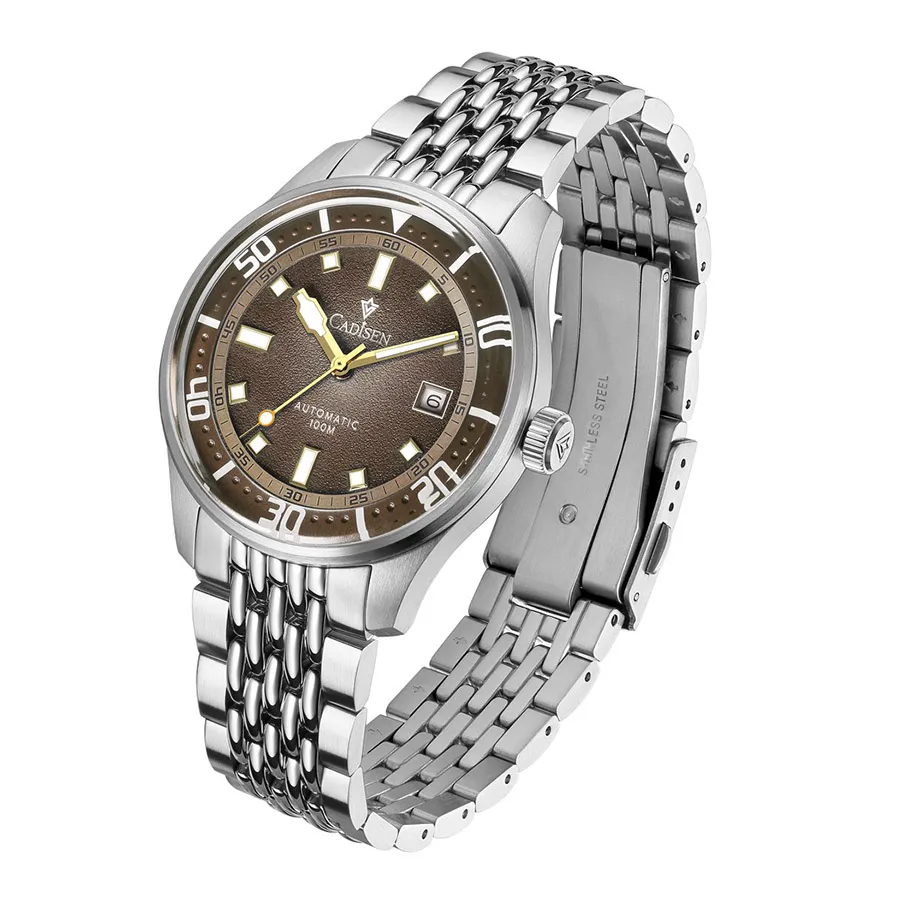 Đồng Hồ Nam Cadisen&nbsp;Watch C8244G-T3 Màu Bạc - Nâu