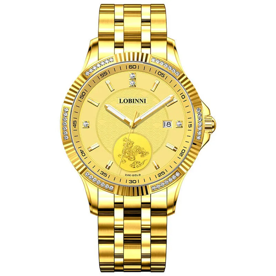 Đồng Hồ Nam Lobinni LB19005G-T1 Màu Vàng | Vua Hàng Hiệu