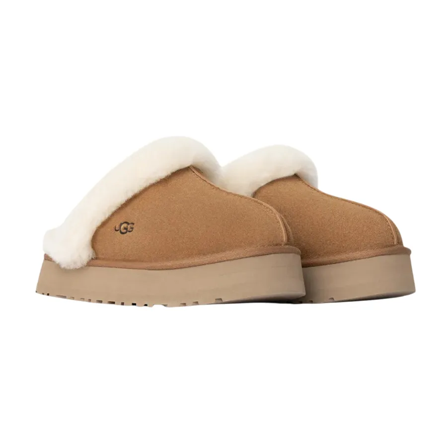 Giày Sục Nữ UGG Disquette Slippers ‘Chestnut Brown’ 1122550 Màu Nâu Size 5