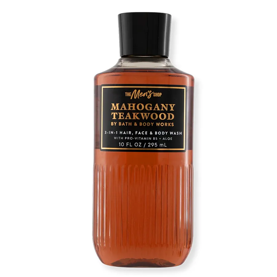 Sữa Tắm Nam Bath & Body Works Mahogany Teakwood 3 In 1 Hair Face Body Wash 295ml