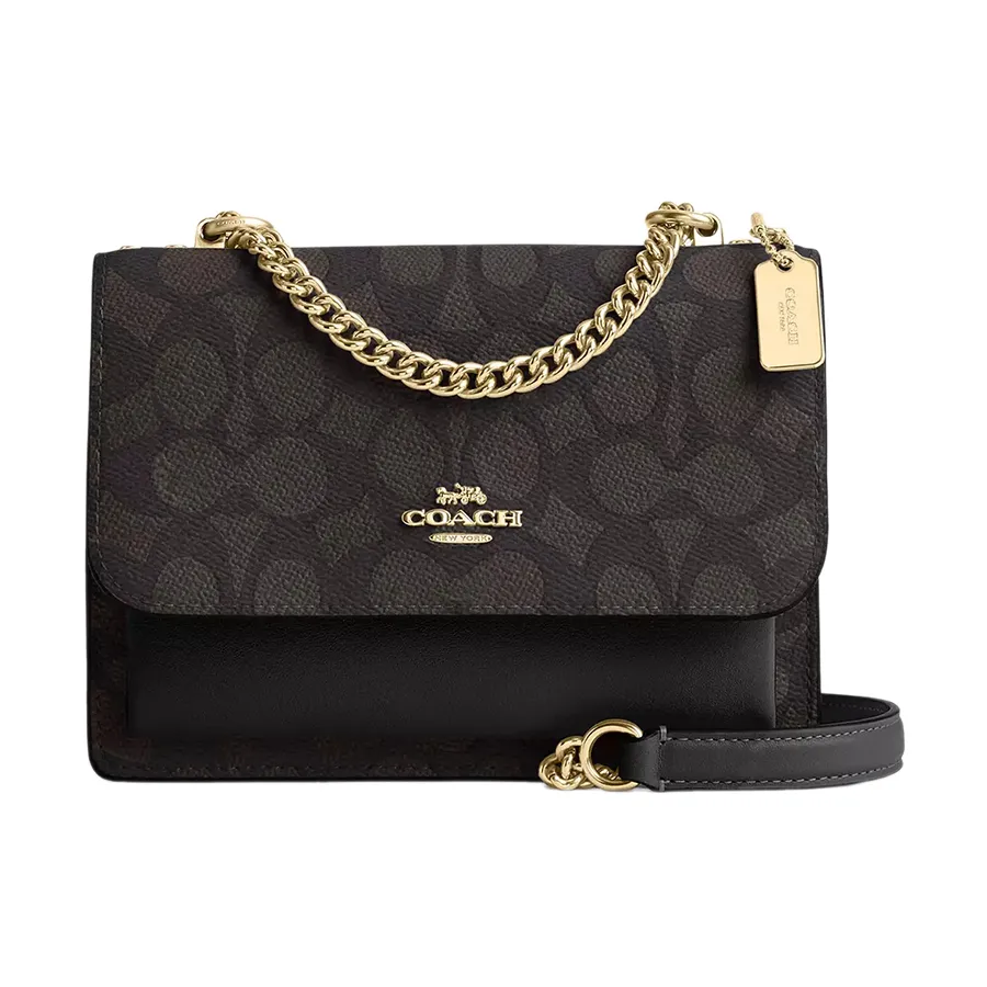 Túi Đeo Chéo Nữ Coach Mini Klare Crossbody Bag In Signature Canvas CW206 Màu Đen