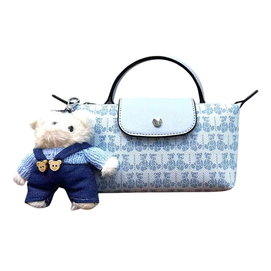 Túi Xách Tay Nữ Guoo Bear GU1159-89240 Màu Xanh Dương Size S