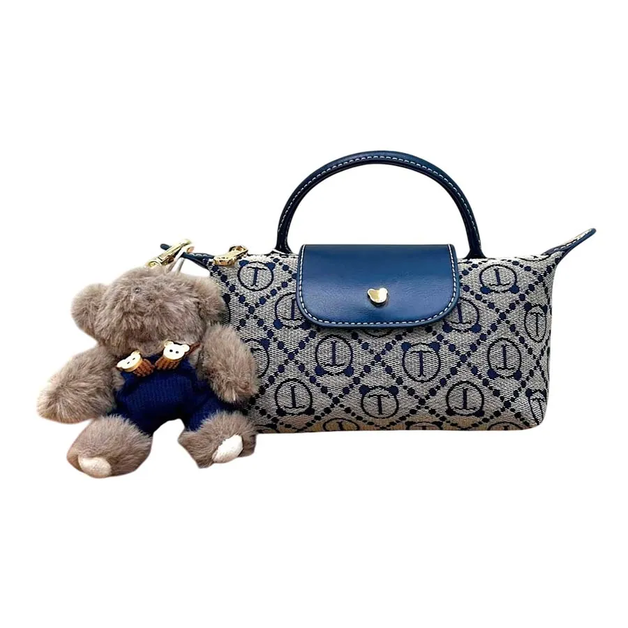 Túi Xách Tay Nữ Guoo Bear GU1172-44430 Màu Viền Xanh Size S