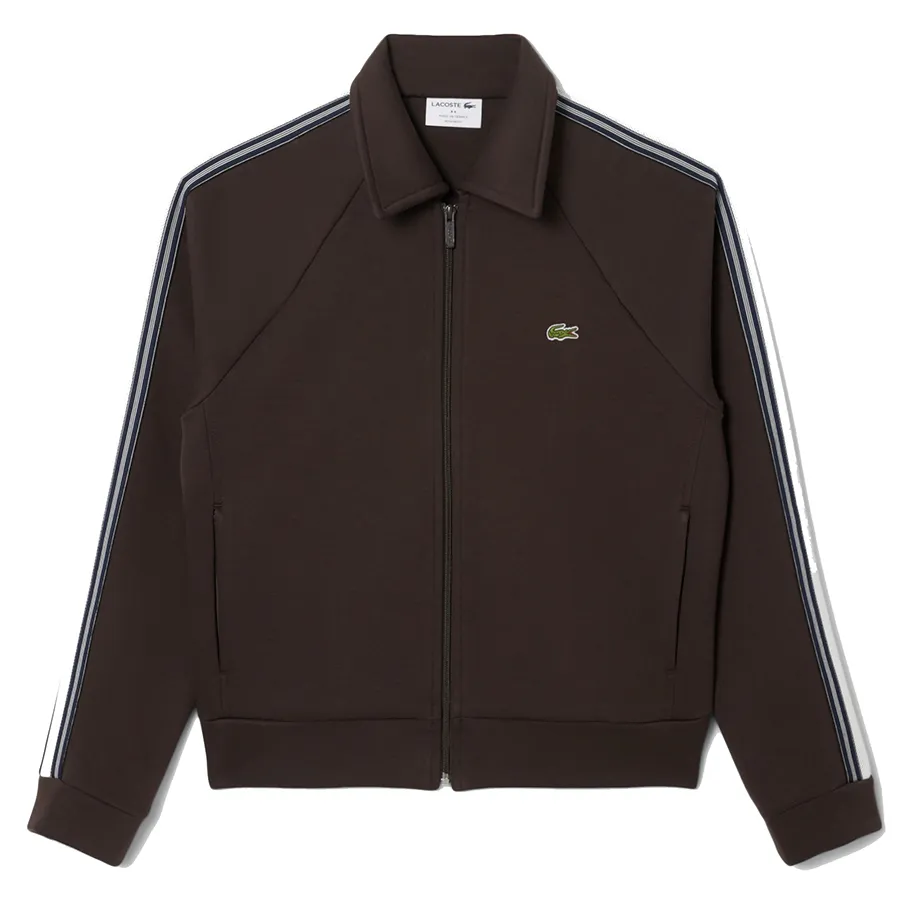 Áo Khoác Nỉ Nam Lacoste Men's Zip Up Sweatshirt Regular SH5927-SKB