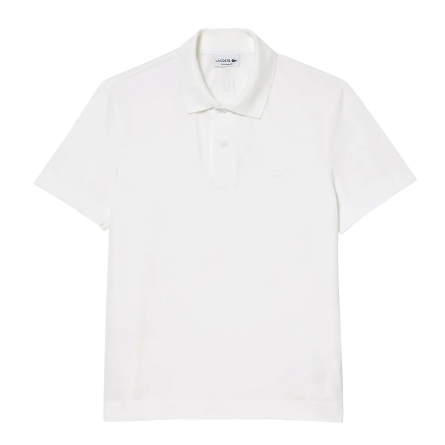 Áo Polo Nam Lacoste Men's Regular Fit Movement Piqué PH8361 001 Màu Trắng Size 5
