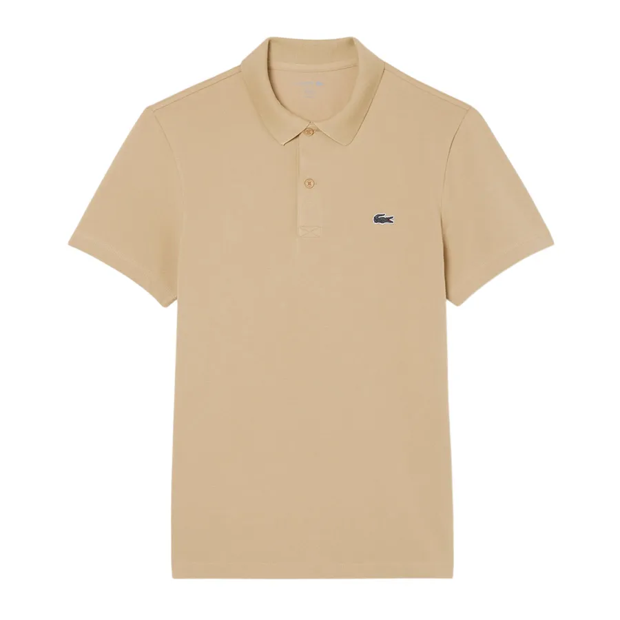 Áo Polo Nam Lacoste Regular Fit Cotton Blend DH5522 02S Màu Be Đậm Size 3