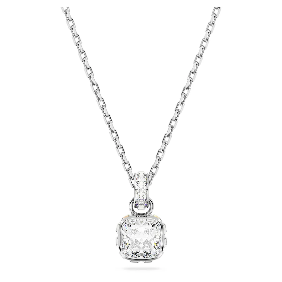 Dây Chuyền Nữ Swarovski Birthstone Pendant Square Cut April White ...