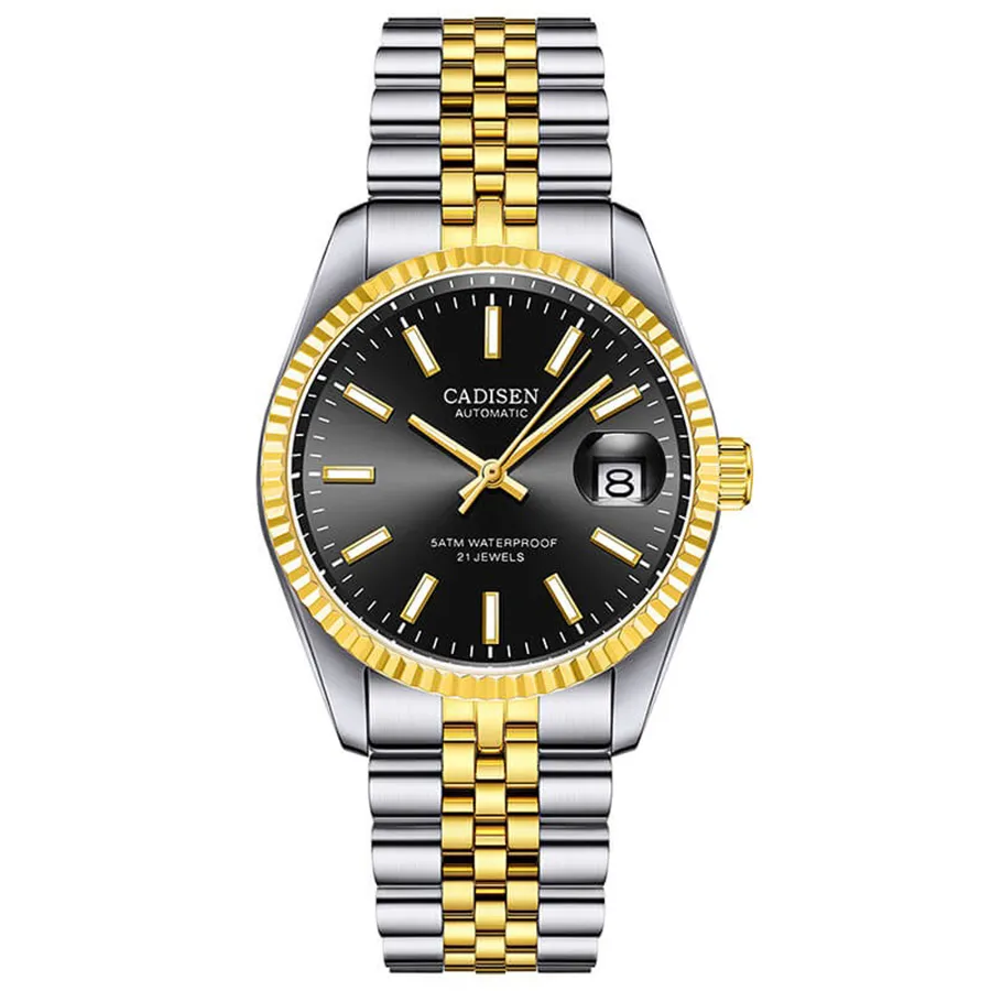 Đồng Hồ Nam Cadisen C8053G-T3 Màu Bạc Vàng
