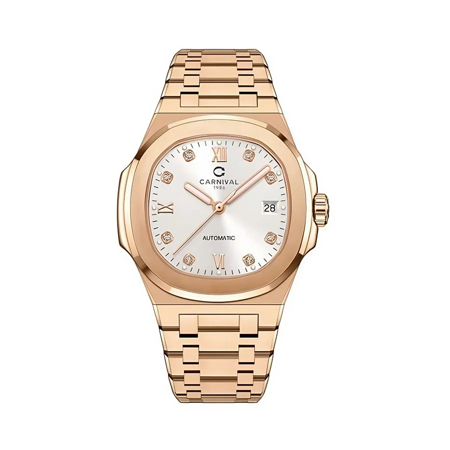 Đồng Hồ Nam Carniva 8160G-VH-T Màu Vàng Hồng
