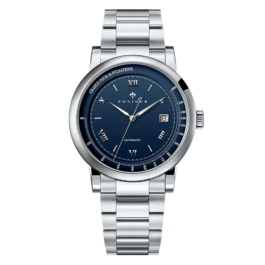 Đồng Hồ Nam Poniger P305G-T4 Màu Bạc