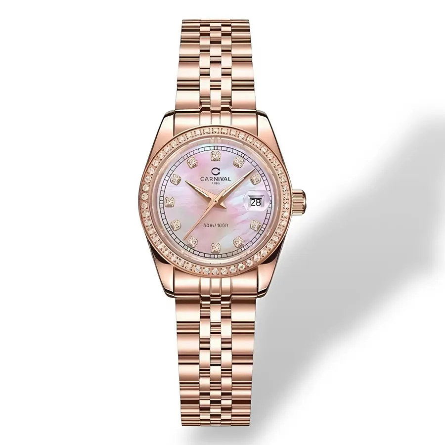 Đồng Hồ Nữ Carnival 8131L2-VH-HK&nbsp;Màu Vàng Hồng