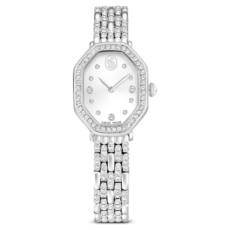 Đồng Hồ Nữ Swarovski Swiss Made, Metal Bracelet, Silver Tone, Stainless Steel 5698690 Màu Bạc