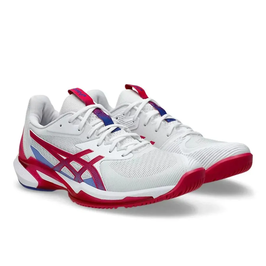 Giày Tennis/Pickleball Nữ Asics Solution Speed FF 3.0 White/Bright Rose 1042A250-103 Màu Trắng Size 37.5