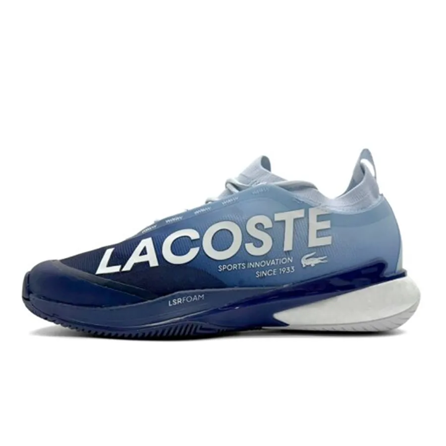 Giày Thể Thao Nam Lacoste Men's AG-LT25 Lite Tennis Shoes 749SMA0092BB1 Màu Xanh Nhạt Size 42