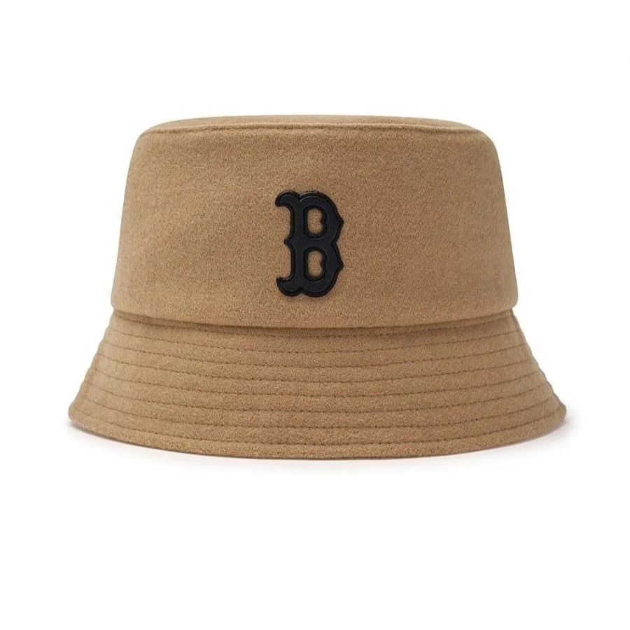 Mũ MLB Basic Wool Bucket Hat Boston Redsox 3AHTW0146-43CAL 69 Màu Nâu Size 57
