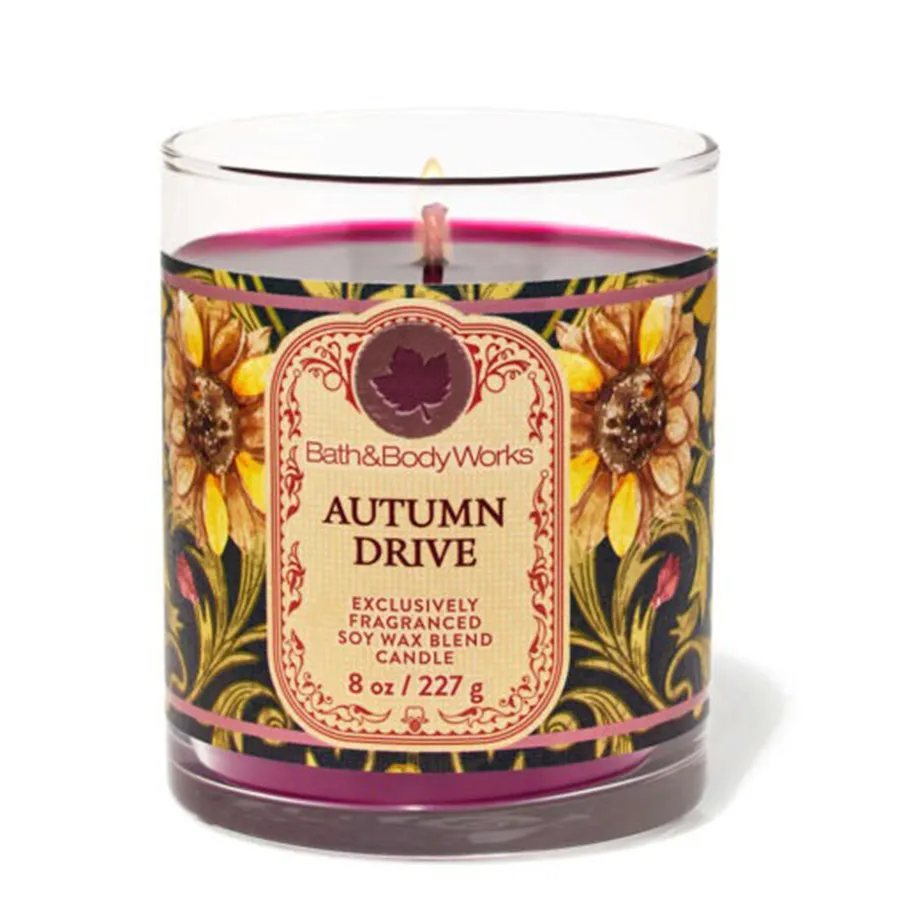 Nến Thơm Bath & Body Works Autumn Drive Single Wick Candle 227g