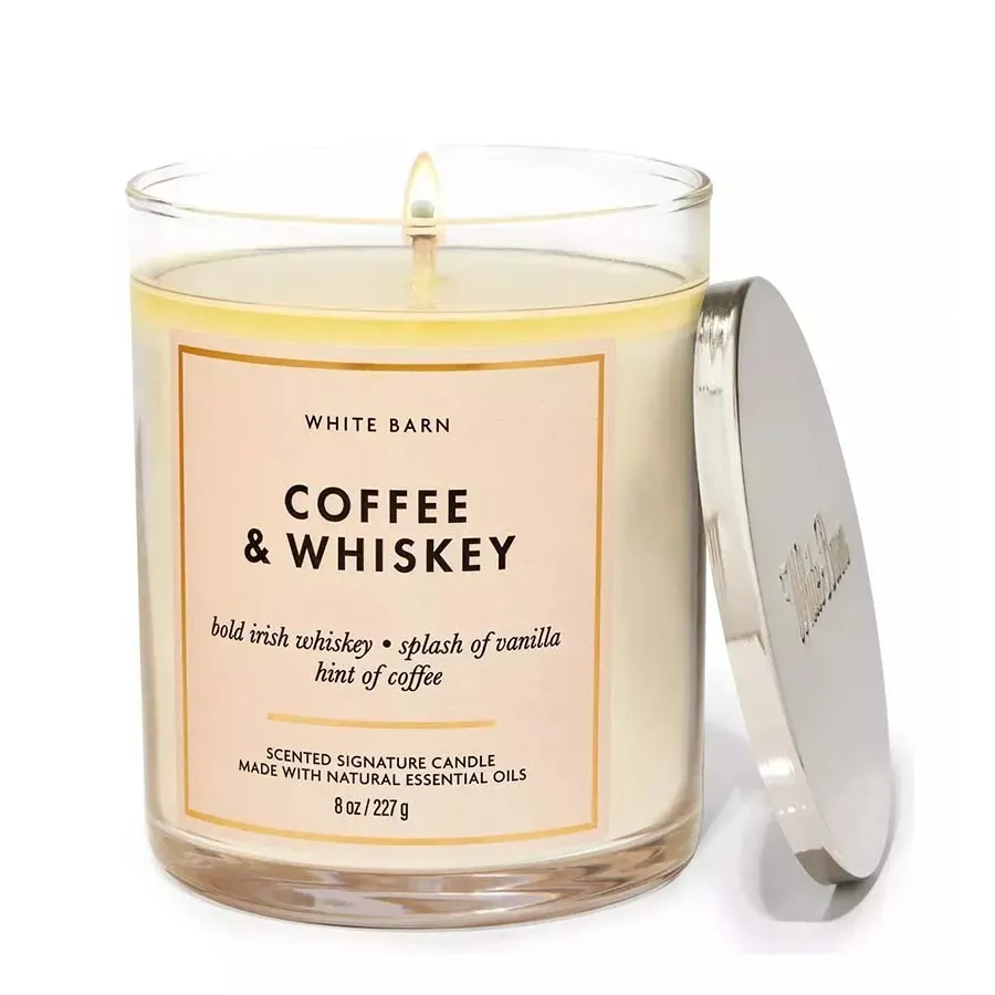 Nến Thơm Bath & Body Works Coffee & Whiskey Single Wick Candle 227g