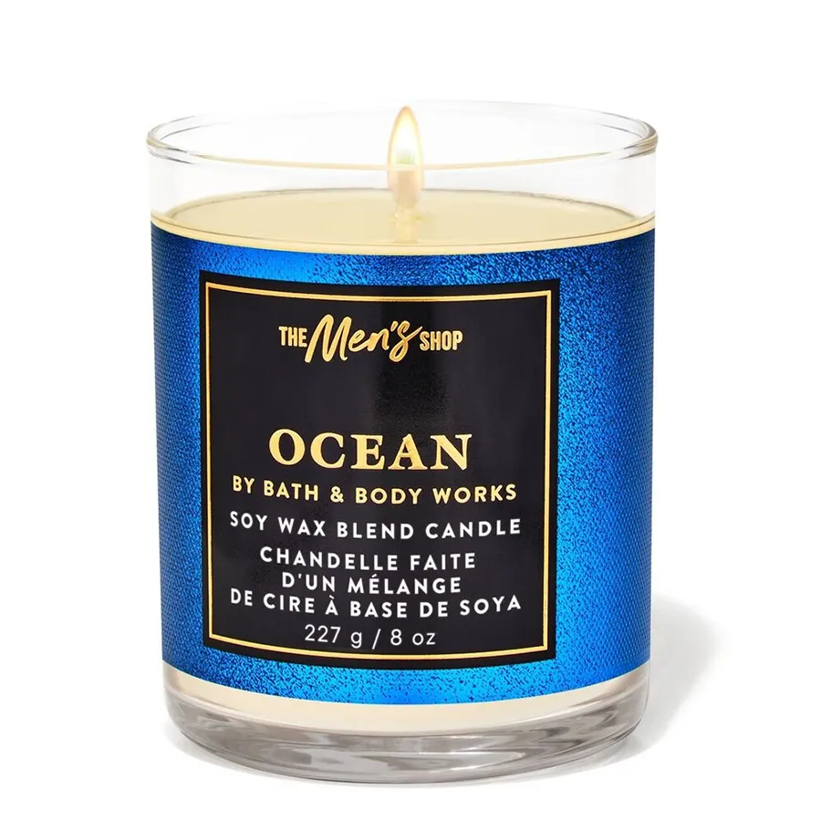 Nến Thơm Bath & Body Works Ocean Single Wick Candle 227g
