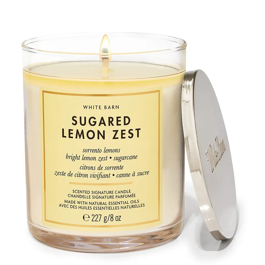 Nến Thơm Bath & Body Works Sugared Lemon Zest Single Wick Candle 227g