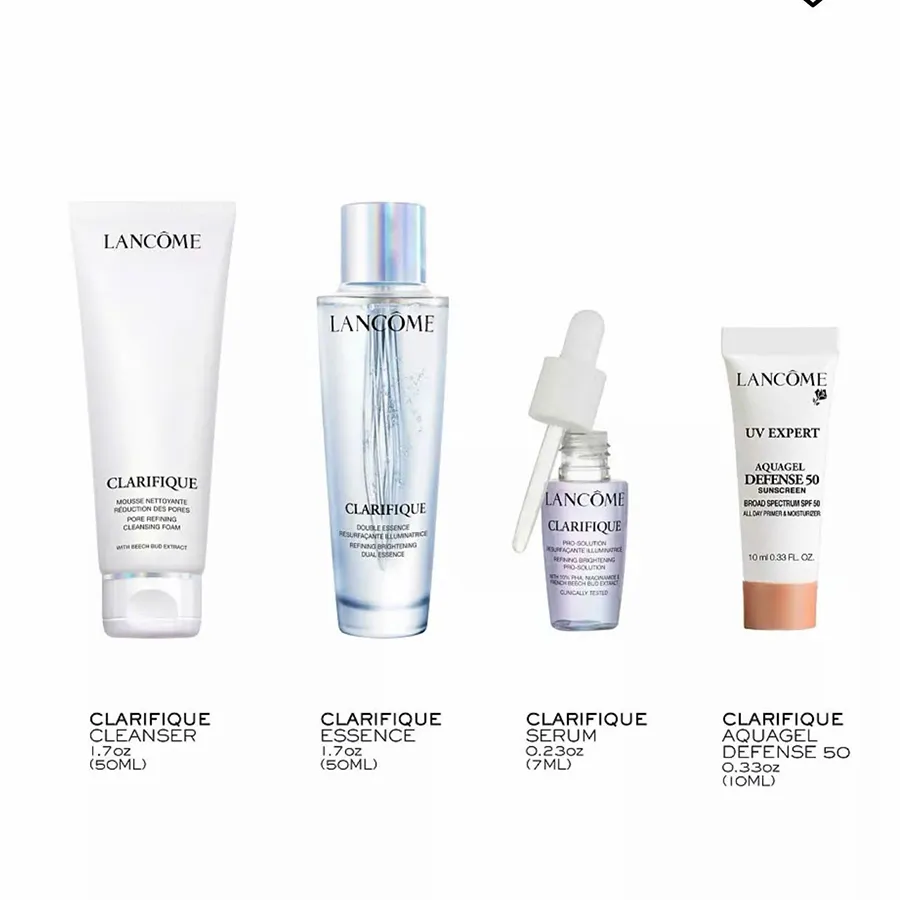 LANCOME CLARIFIQUE セット Set Dưỡng Da Lancôme Limited-Edition Clarifique Skincar 4 Món