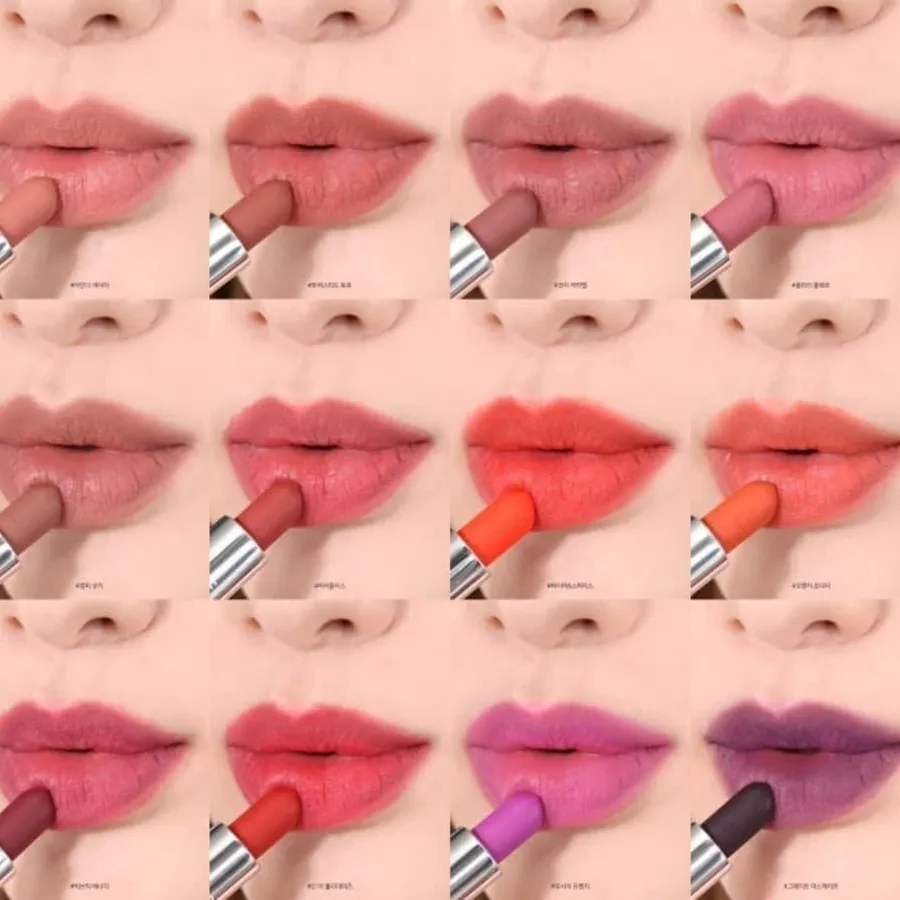 口紅 MAC LIPS BY THE DOZEN MINI POWDER KISS Set Son MAC Lips By The Dozen Mini Powder Kiss 12 Thỏi - Phiên Bản