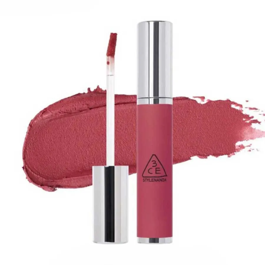 Son Kem 3CE Hazy Lip Clay Cherry Fluff Màu Hồng Anh Đào