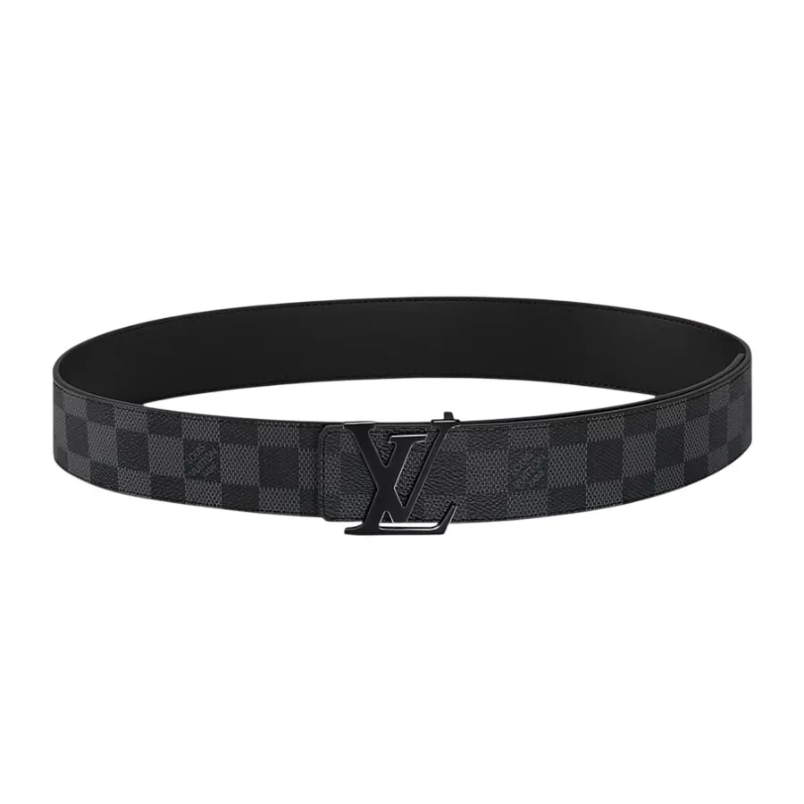 Thắt Lưng Nam Louis Vuitton LV Initiales 40mm Reversible Belt Black M0213 Màu Đen Size 95