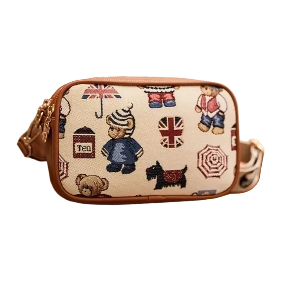 Túi Đeo Chéo Nữ Beibaobao Cartoon Teddy Bear Trendy Color Crossbody Bag 6977374784116 Màu Be Nâu