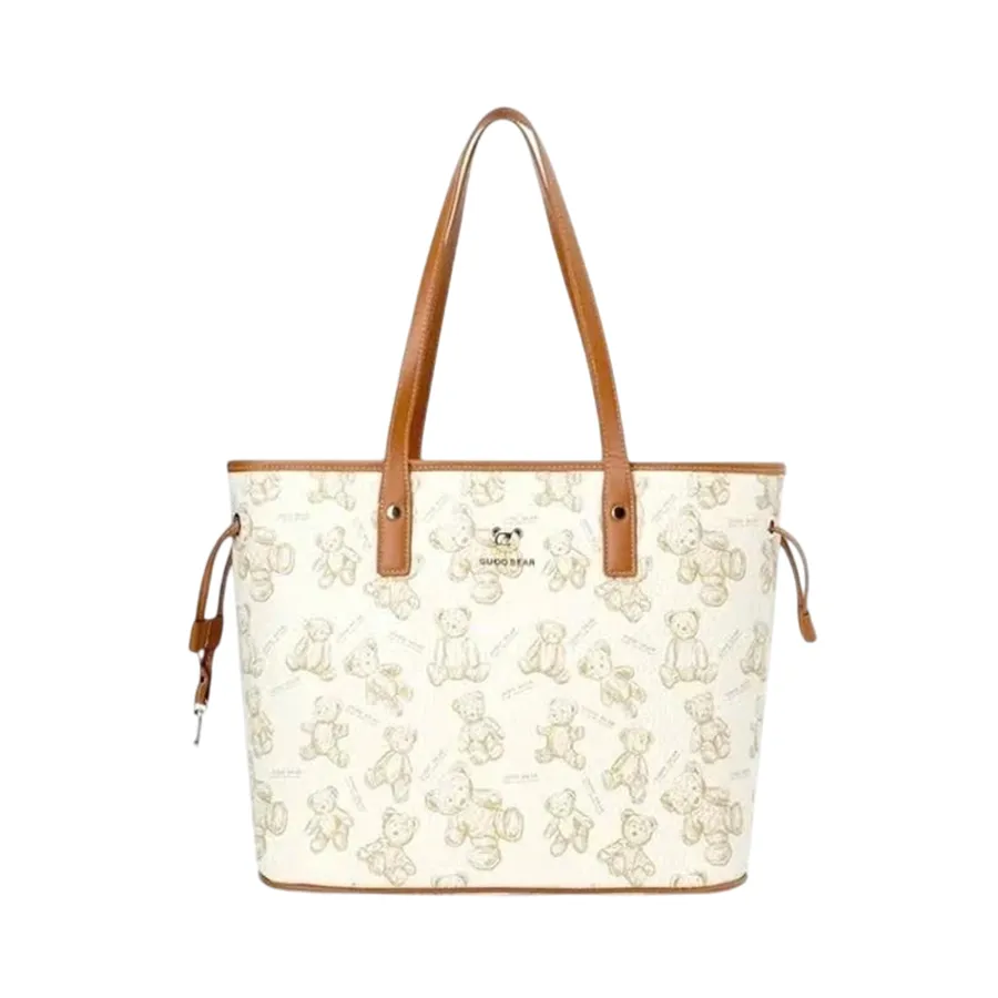 Túi Tote Nữ Guoo Bear GU8026 Màu Trắng