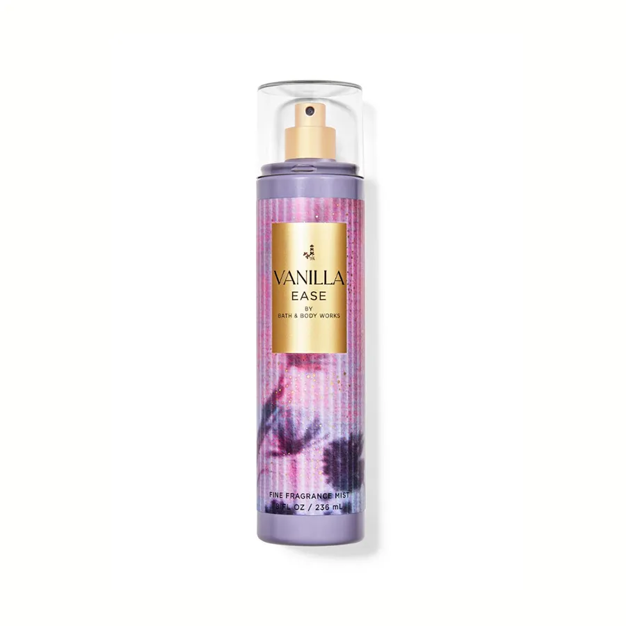 バスアンドボディワークス新品Vanilla Ease ボディミスト 236ml Xịt Thơm Toàn Thân Bath & Body Works Vanilla Ease Body Mist 236ml