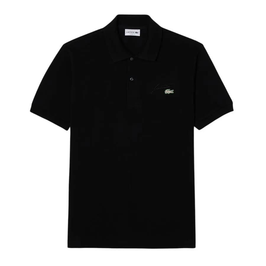 Áo Polo Nam Lacoste Classic Fit Embroidery Detail Piqué PH5465 - 031 Màu Đen Size 4