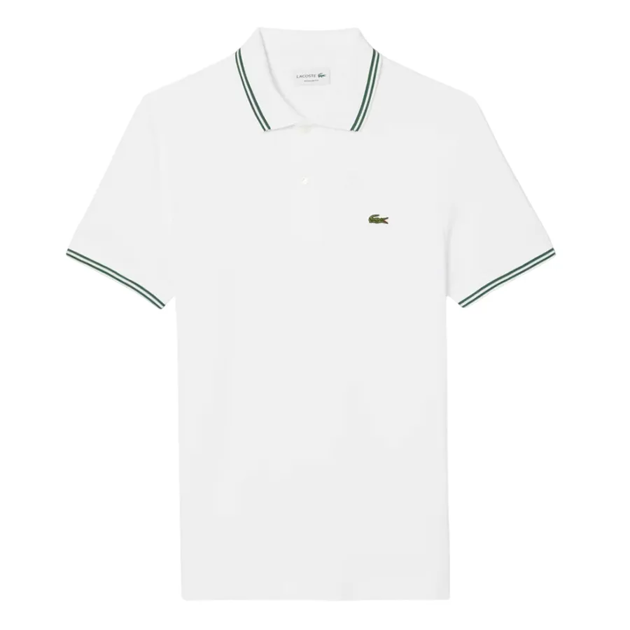 Áo Polo Nam Lacoste Regular Fit Trim Accent L.12.12  PH9875 001 Màu Trắng Size 3