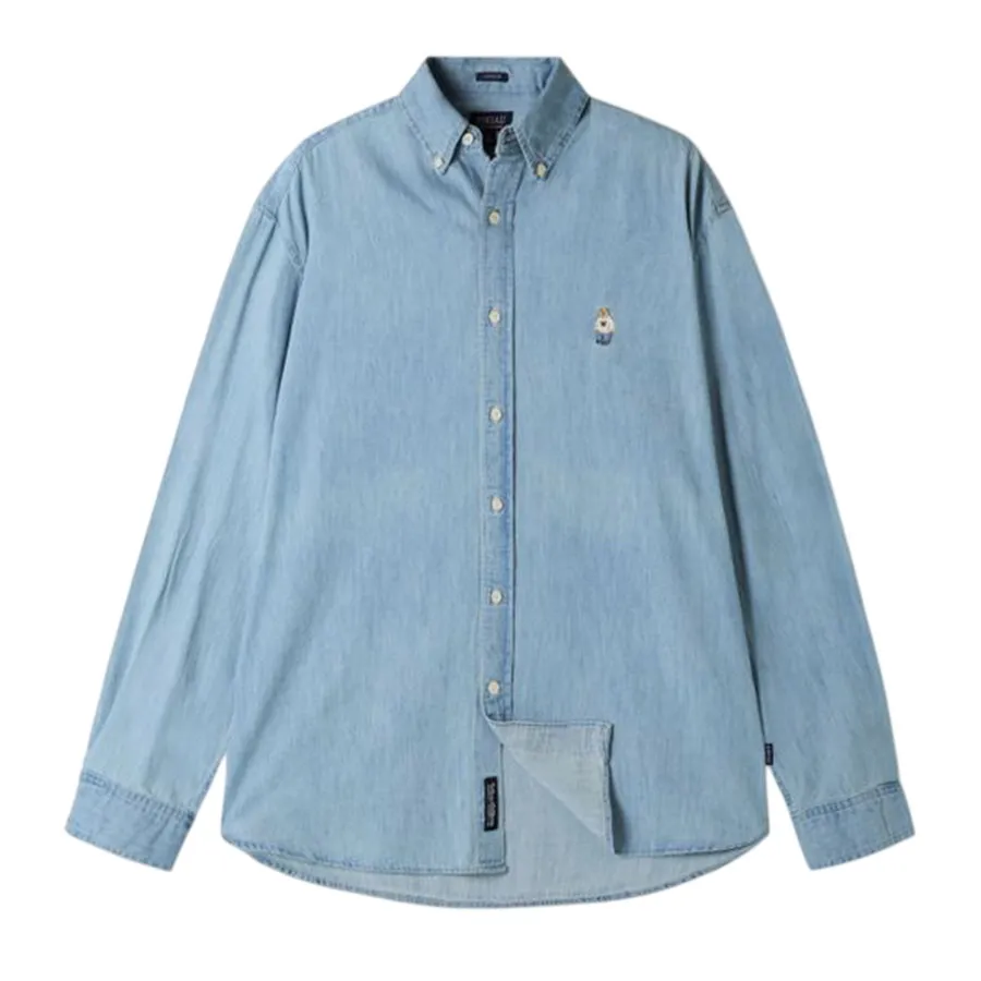 Áo Sơ Mi Nam WHOAU Steve Denim Shirts WHYJF4823U Màu Xanh Blue